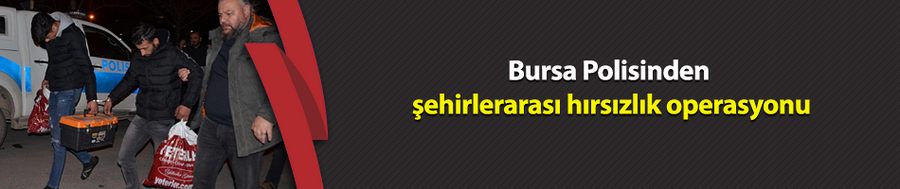 Gemlik polisinden şehirlerarası hırsızlık operasyonu