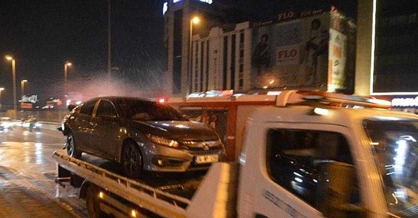 E-5 karayolunda makas terörü kaza ile sonuçlandı