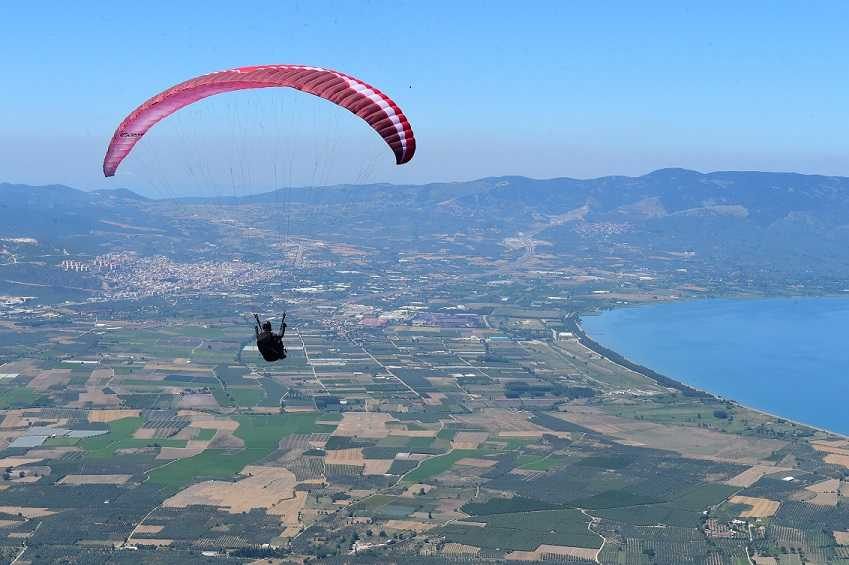 Yamaç paraşütçüleri Bursa