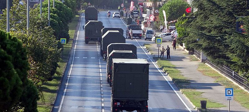 S-400’leri taşıyan ikinci konvoy Samsun’dan geçti