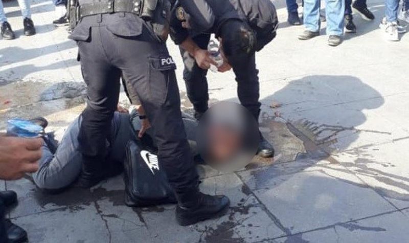Polise kafa atan ATM tacizcisi tutuklandı