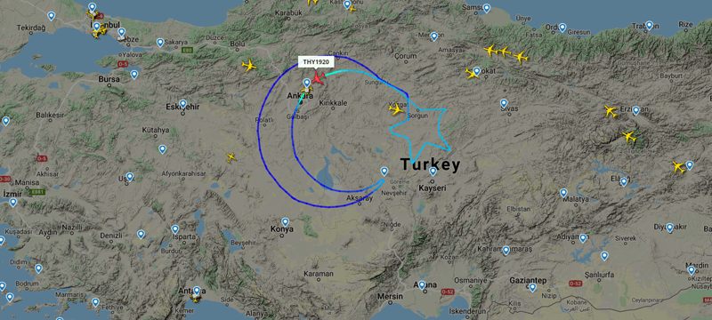 TK-1920 Gökyüzünde ay-yıldız çizdi