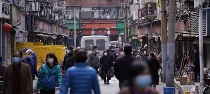 Salgının ortaya çıktığı Wuhan