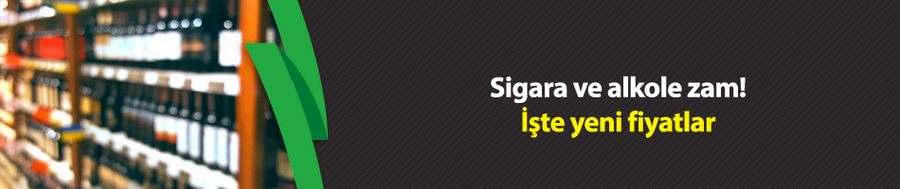 Sigara ve alkole ÖTV zammı