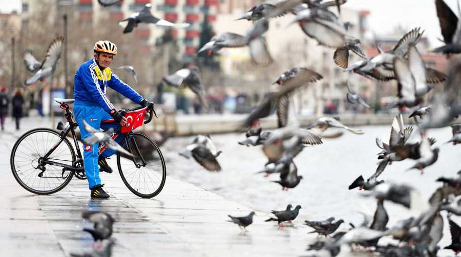 10 bin kilometre pedal çevirdi: Şehitlerimize selam getiriyorum